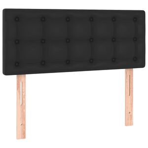 vidaXL Galvūgalis, juodos spalvos, 100x5x78/88 cm, dirbtinė oda