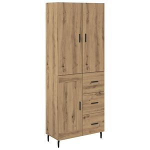 vidaXL Auk&scaron;tas spintelė 2 vnt. Amatininkų ąžuolas 69,5 x 34 x 180 cm