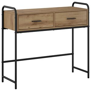 vidaXL Konsolinis stalas Artisano ąžuolo 90 x 33 x 80,5 cm