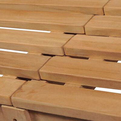 vidaXL Sodo suoliukas, 228cm, tikmedžio medienos masyvas