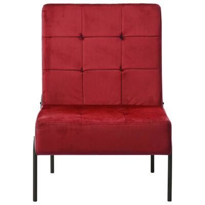 vidaXL Poilsio kėdė, raudonojo vyno spalvos, 65x79x87cm, aksomas