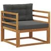 vidaXL Lauko Vidurinis Sofa Natūrali