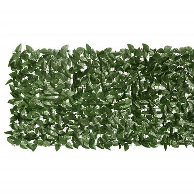 vidaXL Balkono pertvara, 300x75cm, su tamsiai žaliais lapais