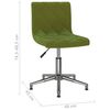 vidaXL Pasukamos valgomojo kėdės, 4vnt., &scaron;viesiai žalios, aksomas