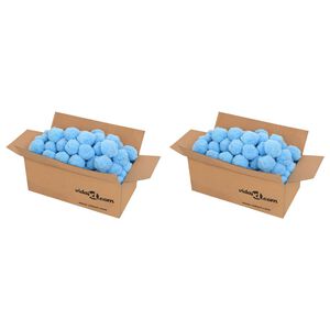 vidaXL Kamuoliukai baseino filtrui, mėlyni, polietilenas, 1400g