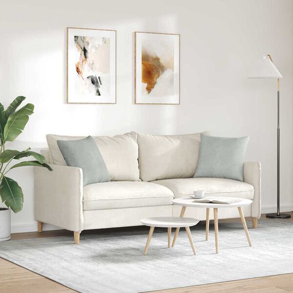 vidaXL Sofa Pagalvės 2 pcs &Scaron;viesiai pilka 45 x 45 cm