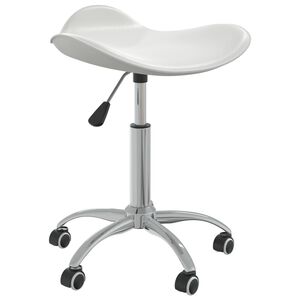 vidaXL Biuro kėdė, baltos spalvos, dirbtinė oda (323683)