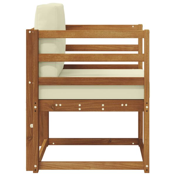 vidaXL Lauko sofos komplektas Tvirta akacijos mediena ir poliesteris