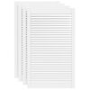 vidaXL Spintelės durelės, 4vnt., baltos, 99,3x59,4cm, pu&scaron;is