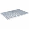 vidaXL Grotelės Sidabrinė 60 x 40 x 2 cm Kar&scaron;tojo cinkavimo plienas