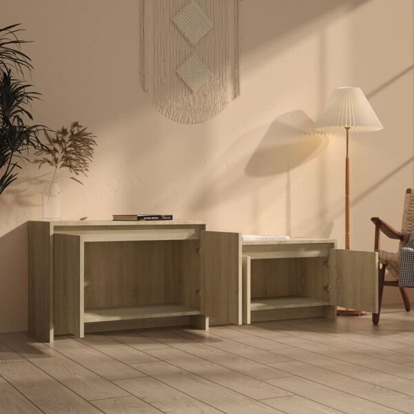 vidaXL Televizoriaus spintelė, ąžuolo, 146,5x35x50cm, apdirbta mediena