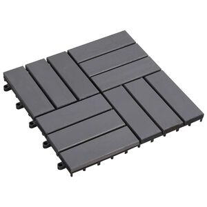 vidaXL Terasinė Plytelė 10 pcs Pilka 30 x 30 cm