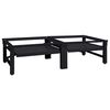 vidaXL Skalbyklės pjedestalas 2 pcs Juodas 124,5 x 61,5 x 32,5 cm
