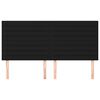 vidaXL Galvūgalis, juodas, 160x5x118/128 cm, audinys