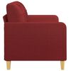 vidaXL Dvivietė sofa, raudonojo vyno spalvos, 140cm, audinys