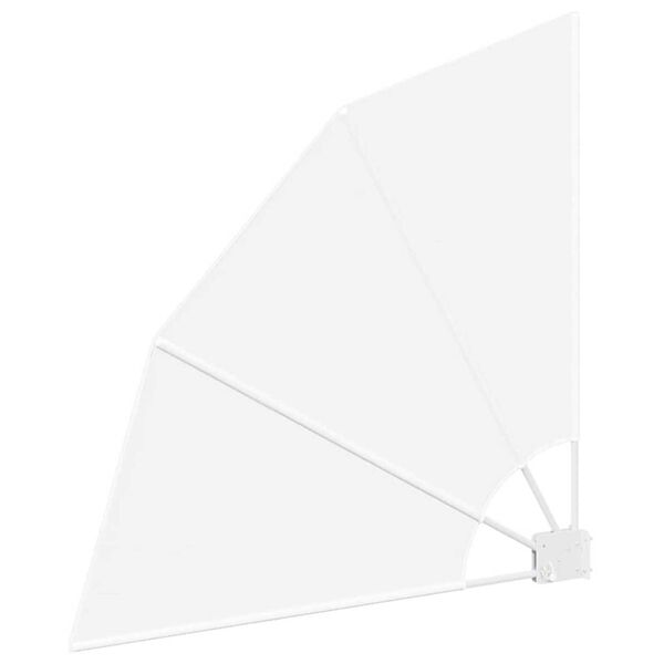 vidaXL Balkono privatumo ekranas Balta 115 x 115 cm audinys