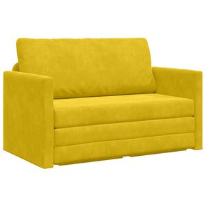 vidaXL Sofa lova Saulėgrąžų geltona 124 x 71 x 78 cm Aksomas