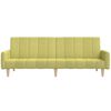 vidaXL Dvivietė sofa-lova, žalios spalvos, audinys