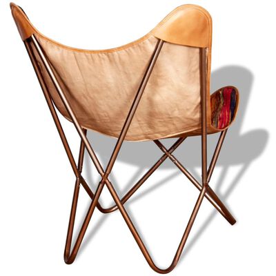 vidaXL Išskleidžiama kėdė, įvairių spalvų, chindi audinys