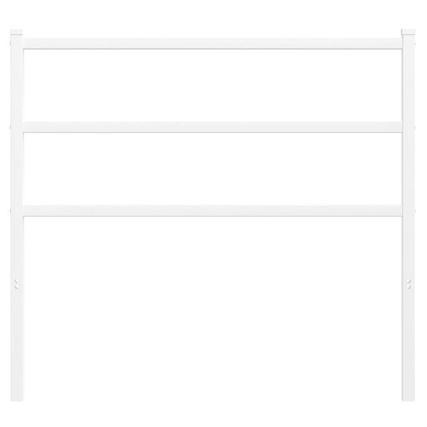 vidaXL Metalinis galvūgalis, baltos spalvos, 107cm