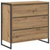 vidaXL Kabalas Meistrų ąžuolas 79 x 36 x 75.5 cm Apdirbta mediena