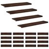 vidaXL Laiptų pakopos 20 vnt. 110 x 30 x 2 cm Tamsiai rudas