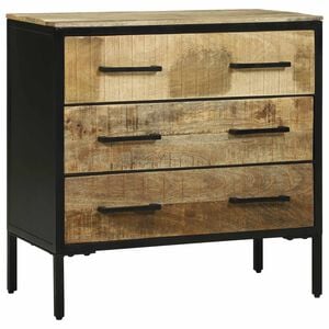 vidaXL Kabalas su stalčių 70 x 35 x 70 cm Mango medienos masyvas