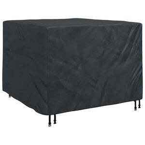 vidaXL Baldų uždangalas Juoda 125 x 125 x 74 cm 420D Oksfordo audinys
