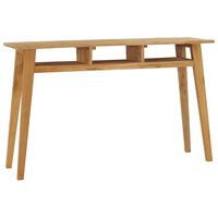 vidaXL Konsolinis staliukas, 120x35x75cm, tikmedžio medienos masyvas