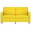 vidaXL Dvivietė sofa, &scaron;viesiai geltonos spalvos, 120cm, audinys