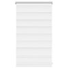vidaXL Zebra žaliuzė, 50,9x100 cm, audinys, plotis 46,7 cm, baltos spalvos