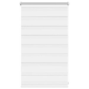 vidaXL Zebra žaliuzė, 50,9x100 cm, audinys, plotis 46,7 cm, baltos spalvos