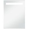 vidaXL Sieninis vonios kambario veidrodis su LED, 60x80cm
