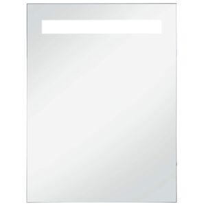 vidaXL Sieninis vonios kambario veidrodis su LED, 60x80cm