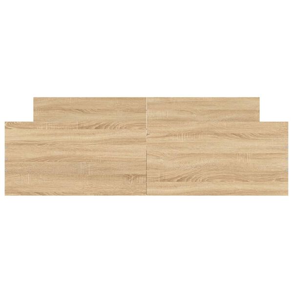 vidaXL Lovos rėmas su galvūgaliu ir kojūgaliu, ąžuolo, 160x200cm