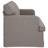 vidaXL Sofa Taupe 201 x 80 x 85 cm audinys