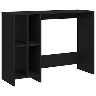 vidaXL Kompiuterio stalas, juodos spalvos, 102,5x35x75cm, MDP