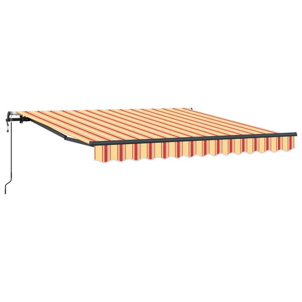 vidaXL I&scaron;traukiama markizė Geltona ir Oranžinė 350 x 250 cm