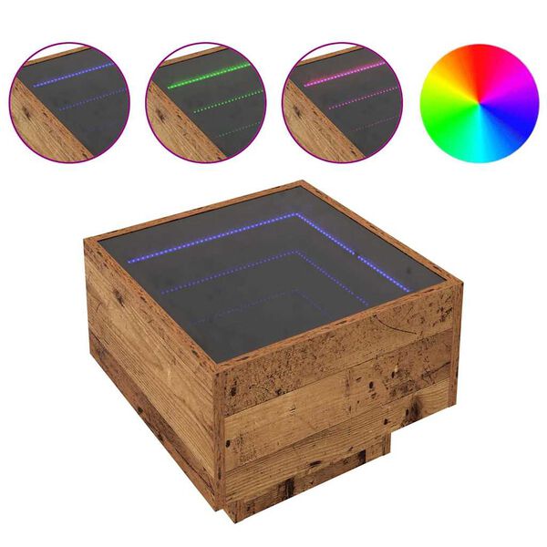 vidaXL Kavos staliukas Sena mediena 40 x 40 x 30 cm Apdirbta mediena