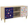 vidaXL Televizoriaus spintelė MAINZ 102 x 33 x 50 cm Sonoma ąžuolo