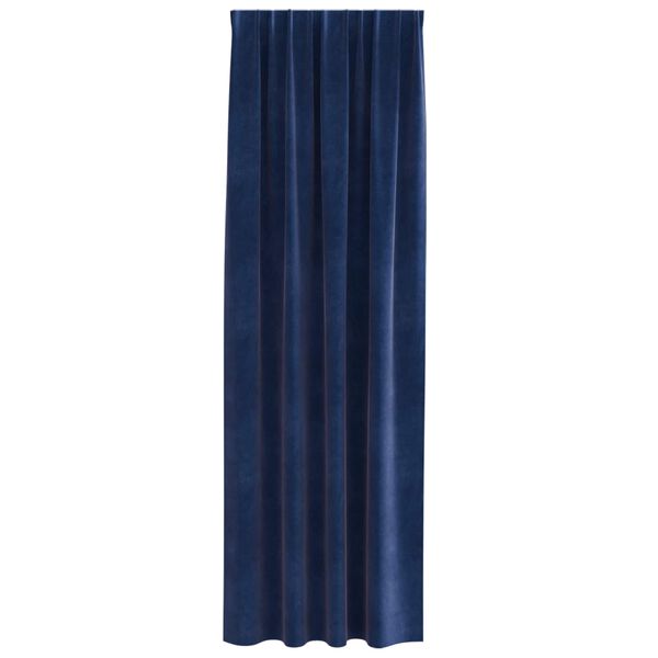 vidaXL Užtemdymo užuolaidos 2 pcs Tamsiai mėlyna 140 x 260 cm Aksomas