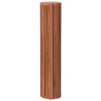 vidaXL Kilimas, rudos spalvos, 80x300cm, bambukas, stačiakampis