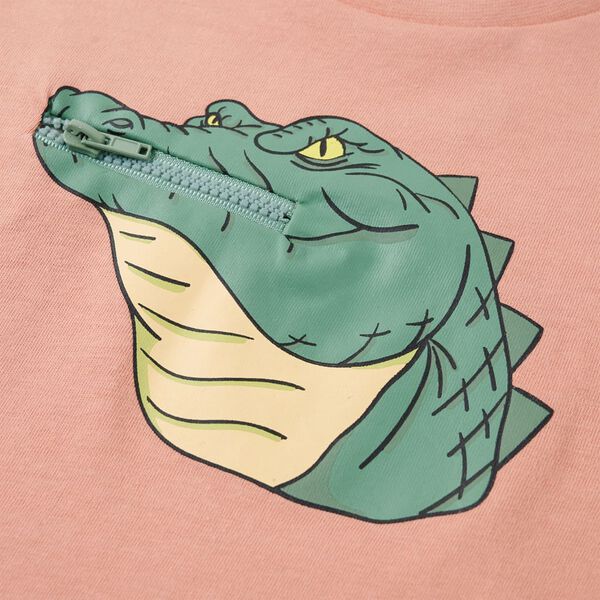 Vaikiški marškinėliai, šviesiai oranžinės spalvos, 128 dydžio