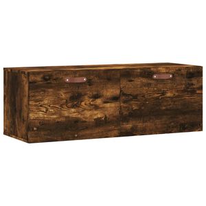 vidaXL Sieninė spintelė, dūminio ąžuolo, 100x36,5x35cm, mediena