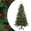 vidaXL Dirbtinė Sulankstoma Kalėdų Eglutė Žalia 150 cm