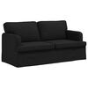 vidaXL Sofa 2 pcs Juoda 162 x 80 x 85 cm audinys