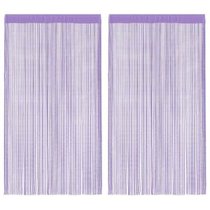 vidaXL Virvelinės užuolaidos, 2 vnt., violetinės, 100x250 cm