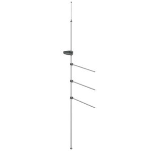 vidaXL Rank&scaron;luosčių kabykla, 47x280cm, aliuminis