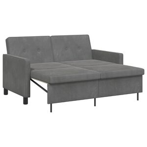 vidaXL Sofa lova Tamsiai pilka Audinys