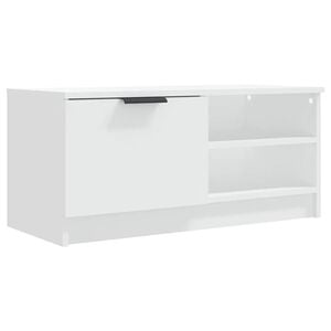 vidaXL Televizoriaus spintelė, balta, 80x35x36,5cm, apdirbta mediena